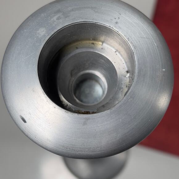 Ikea Kagla Aluminum Candle Holders Pair of 2 Scandinavian Y2K 14.5" & 10". - Picture 5 of 16